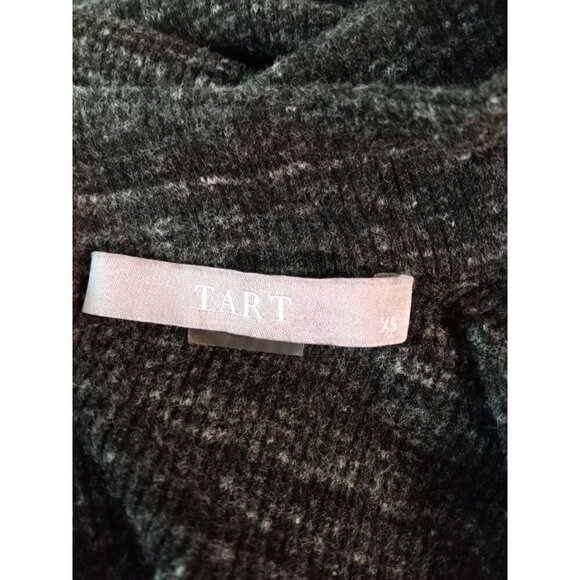 Tart Womens Black/Gray Keyhole Long Sleeve Blouse Size Extra Small - Picture 7 of 7